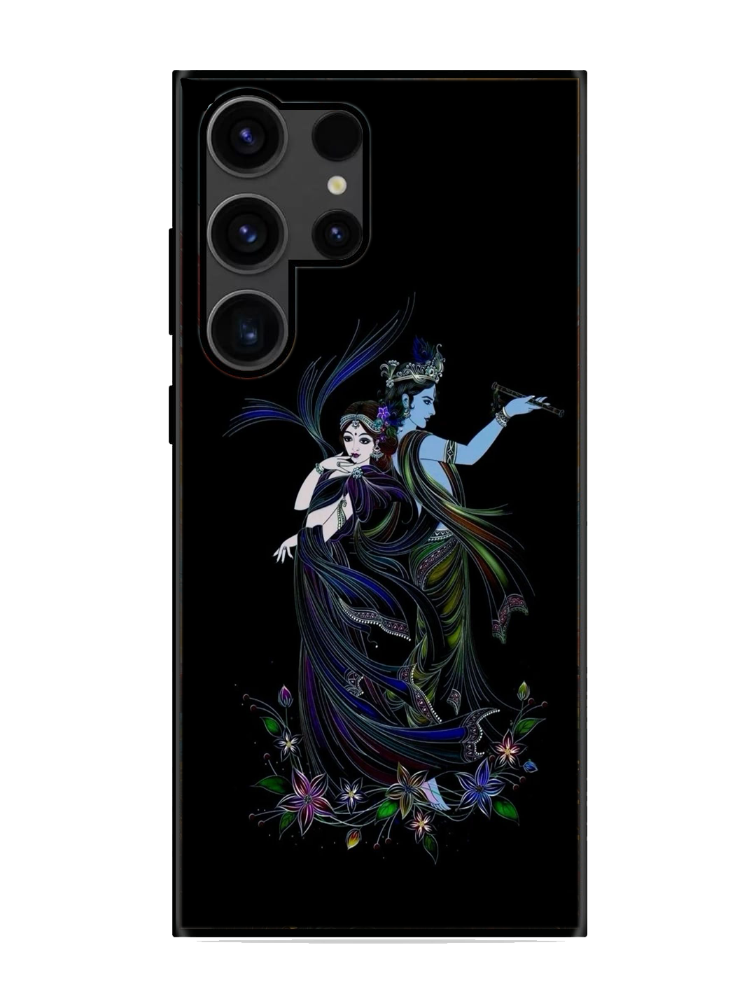 Radha Krishna Print Glass Case for Samsung S23 Ultra (a113)