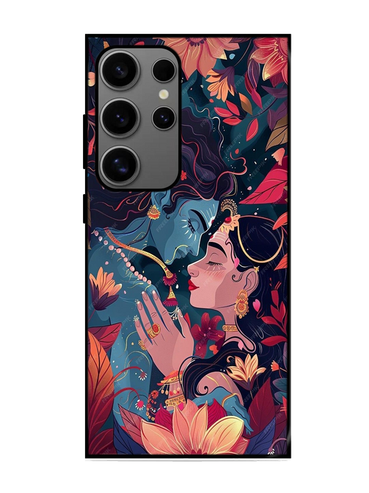 Radha Krishna Print Glass Case for Samsung S24 Ultra (A115)