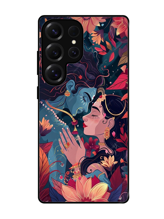 Radha Krishna Glass Case for Samsung S25 Ultra (A115)