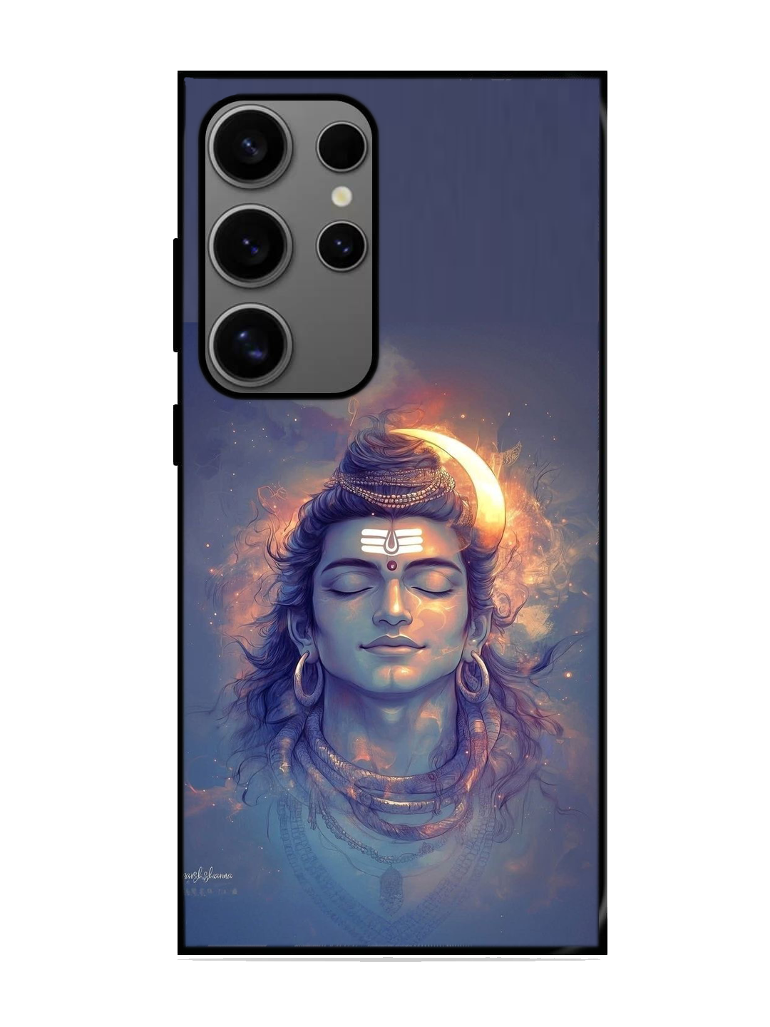 Lord Shiva Print Glass Case for Samsung S24 Ultra (A119)