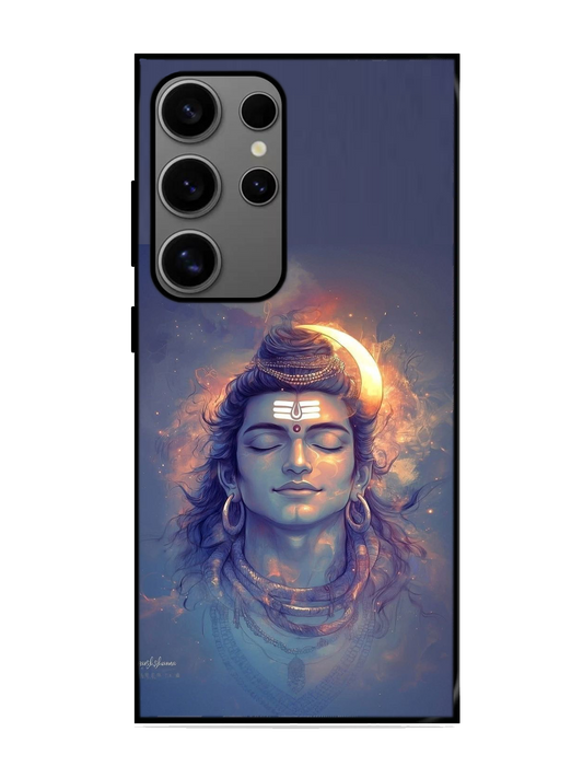 Lord Shiva Print Glass Case for Samsung S24 Ultra (A119)