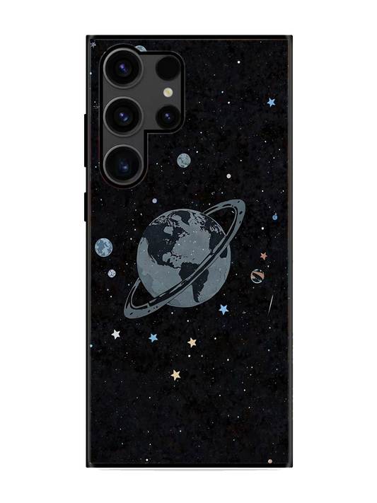 Space Print Glass Case for Samsung S23 Ultra (a126)