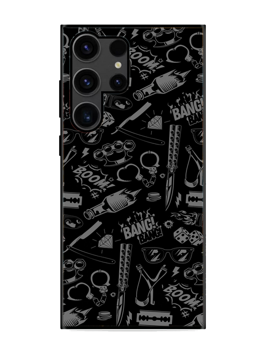 Premium Print Glass Case for Samsung S23 Ultra (a127)