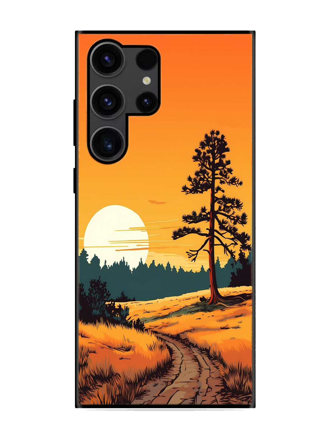 Premium Print Glass Case for Samsung S23 Ultra (a128)