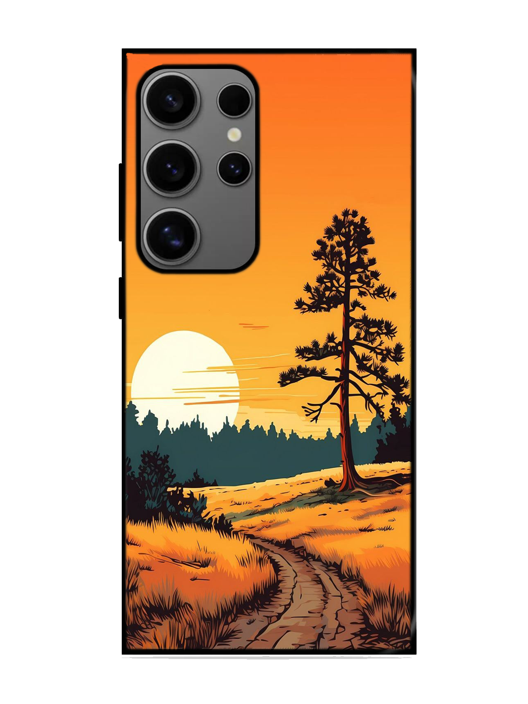 Premium Print Glass Case for Samsung S24 Ultra (A128)