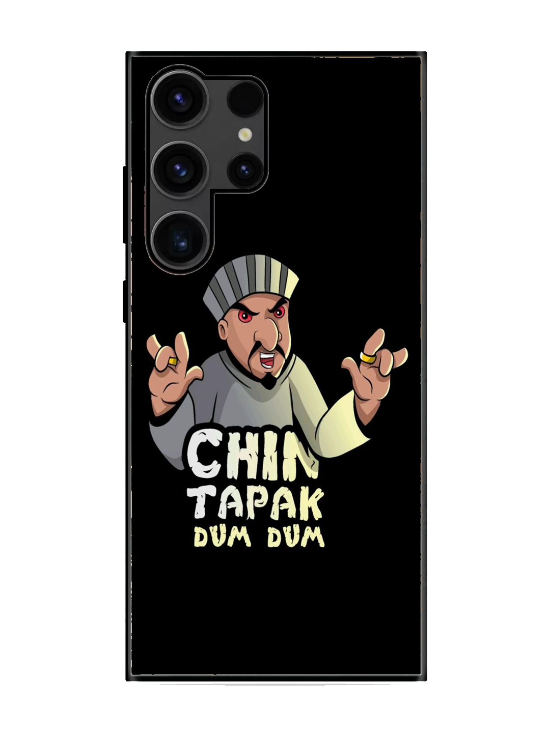 Chin Tapak Dum Dum Print Premium Glass Case for Samsung S23 Ultra (a12)