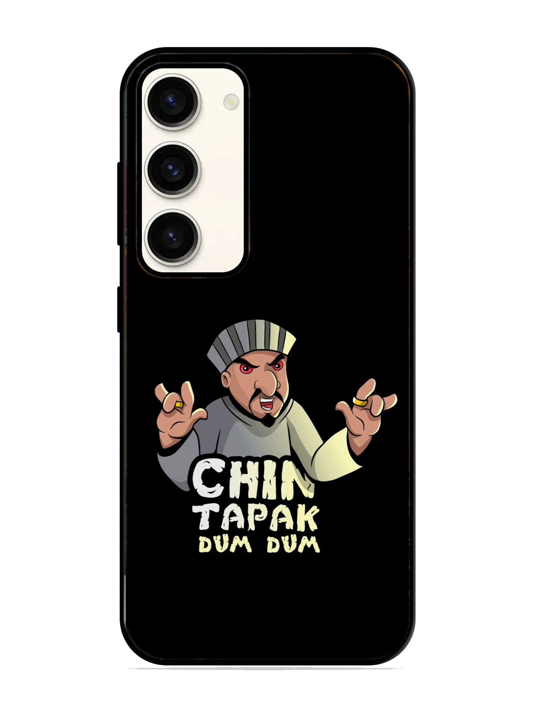 Chin Tapak Dum Dum Print Glass Case for Samsung S23 (a12)