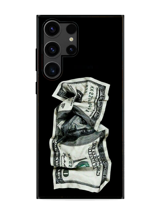 Dollar Print Glass Case for Samsung S23 Ultra (a135)