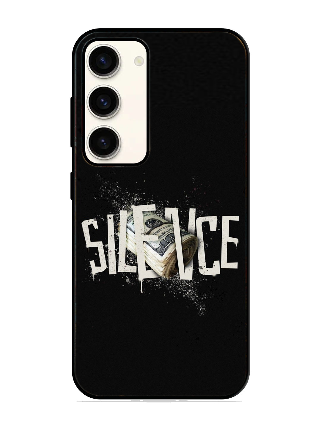 Silence Print Glass Case for Samsung S23 (a14)