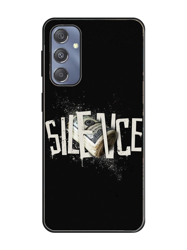 Silence Print Glass Case for Samsung S23 Fe (a14)