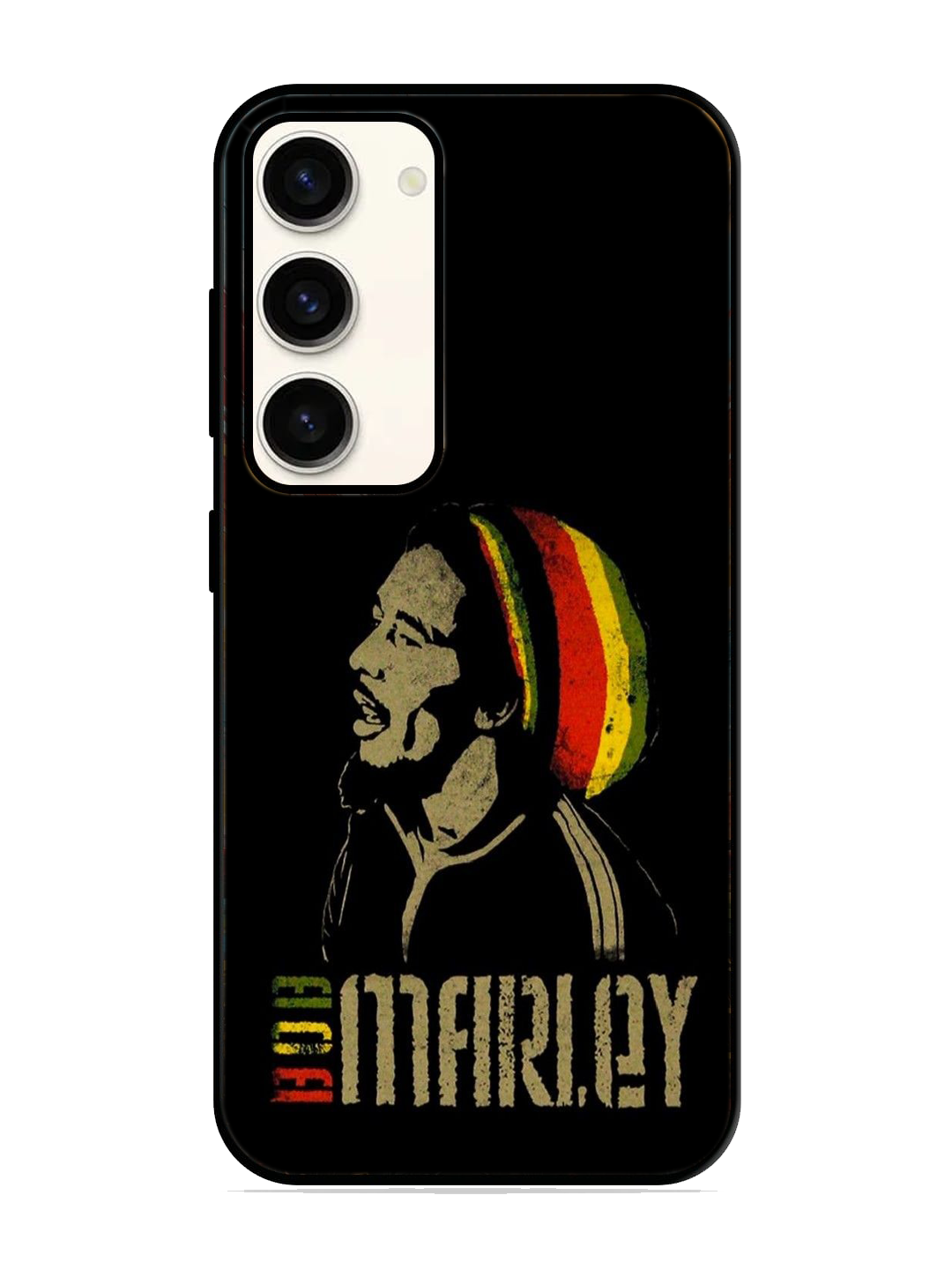 Bob Marley Print Glass Case for Samsung S23 (a18)