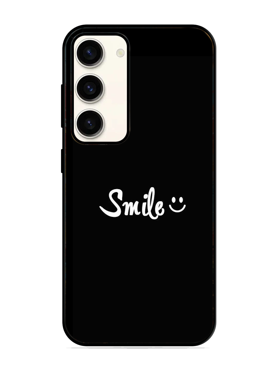 Smile Print Glass Case for Samsung S23 (a19)