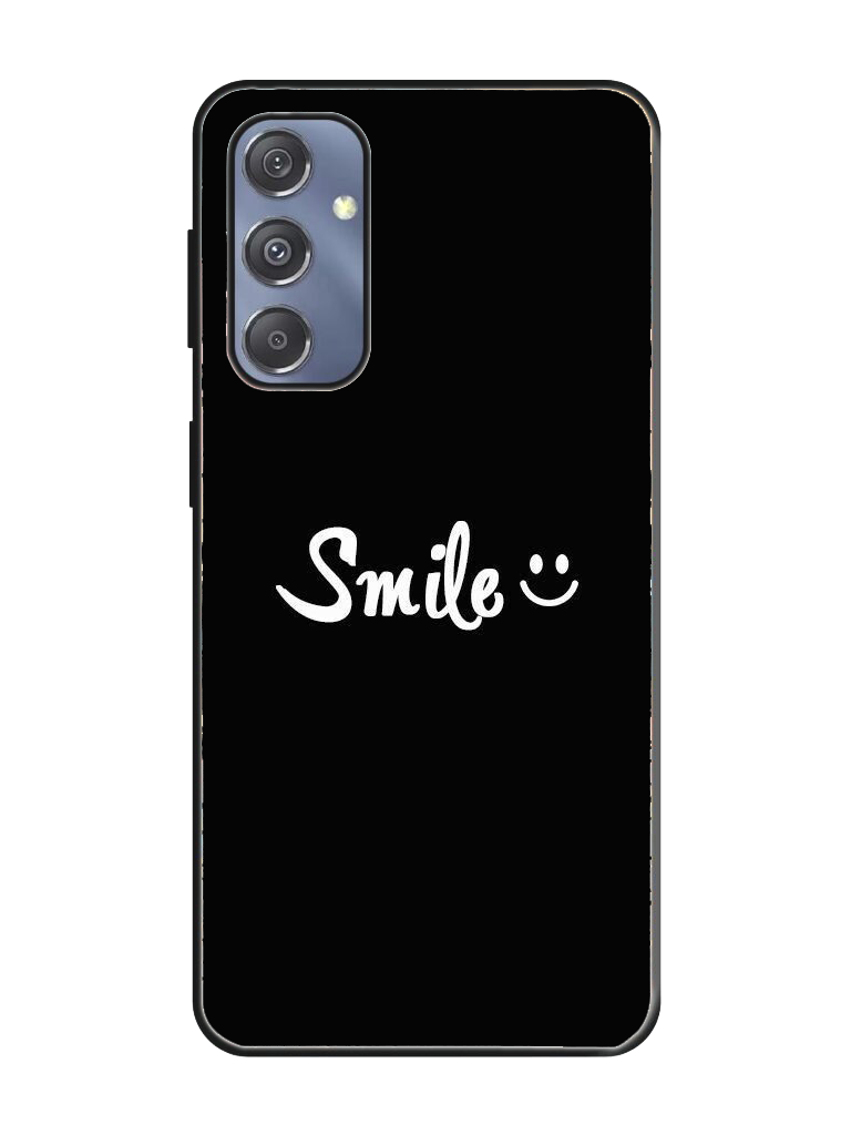 Smile Print Glass Case for Samsung S23 Fe (a19)