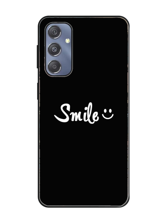 Smile Print Glass Case for Samsung S23 Fe (a19)