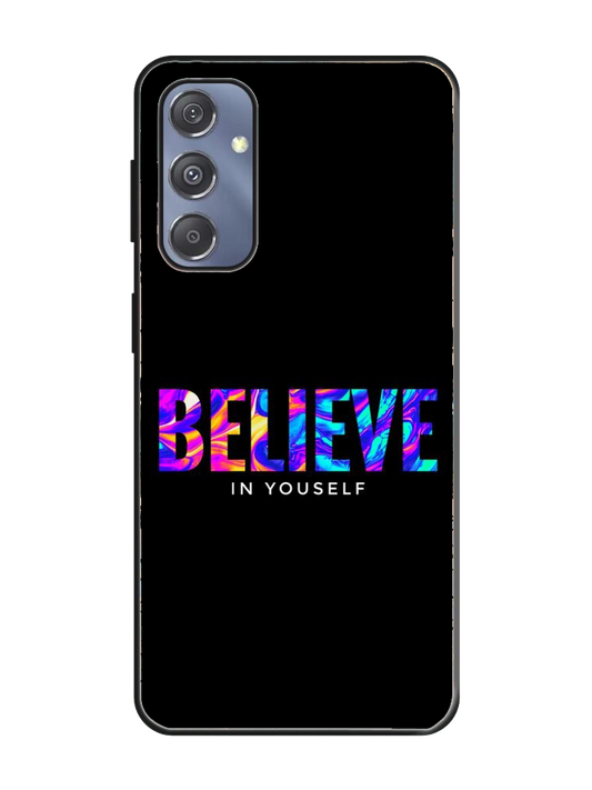Believe Print Glass Case for Samsung S23 Fe (a1)