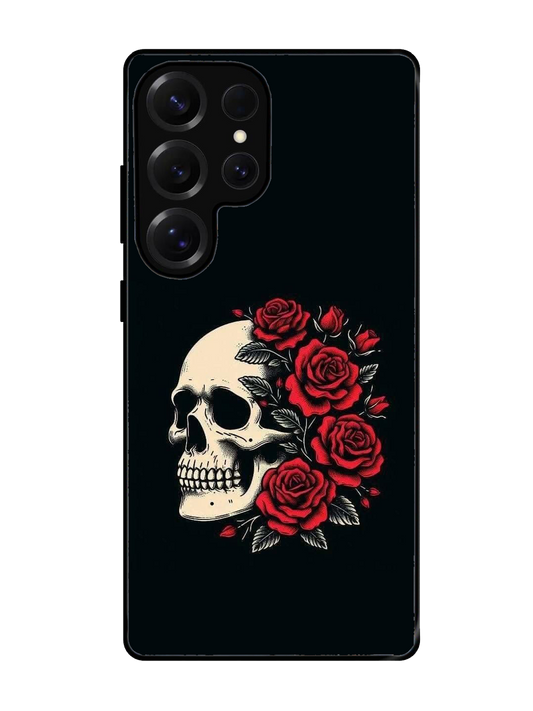 Skull Glass Case for Samsung S25 Ultra (A26)