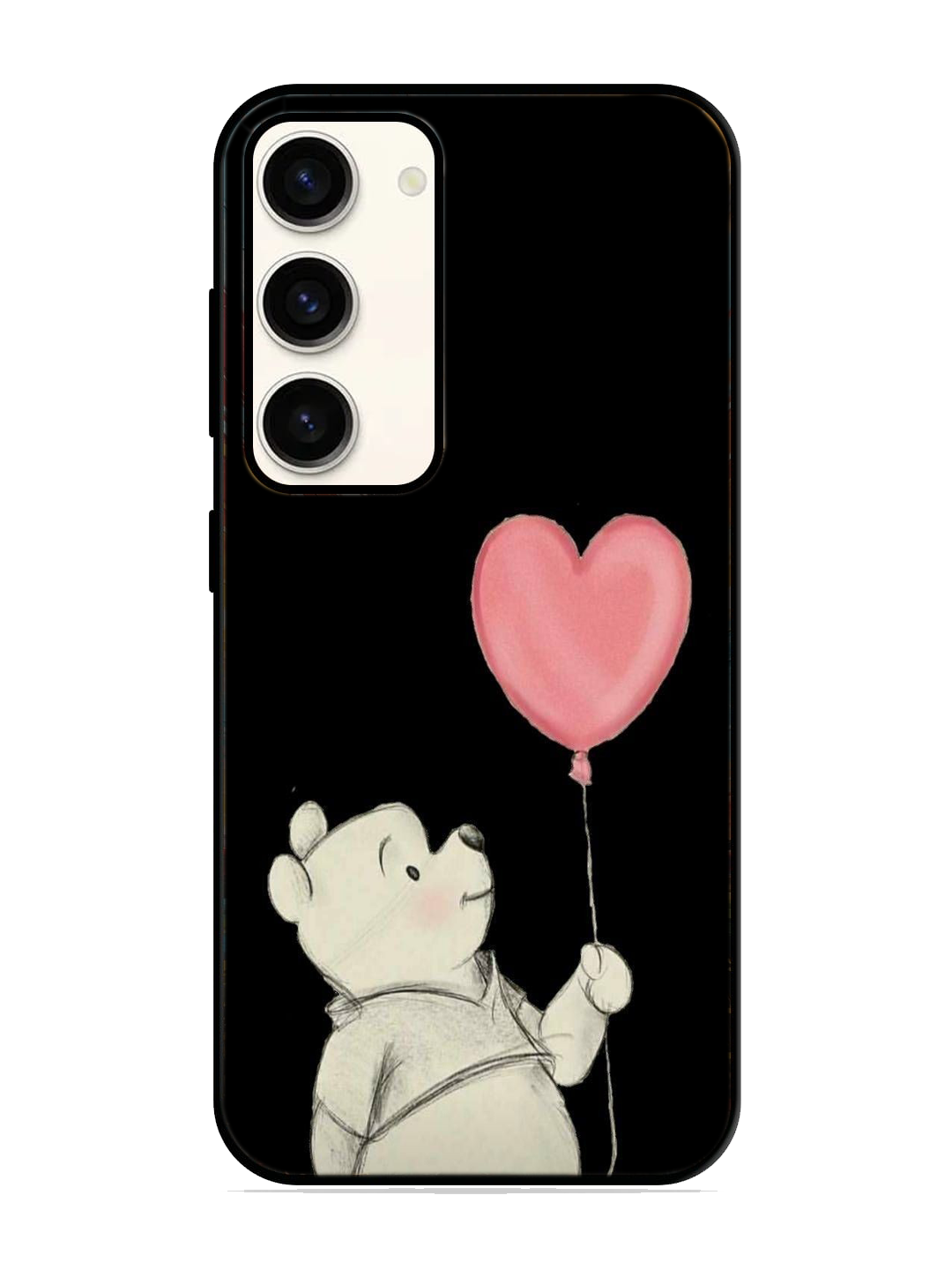 Heart Print Glass Case for Samsung S23 (a27)