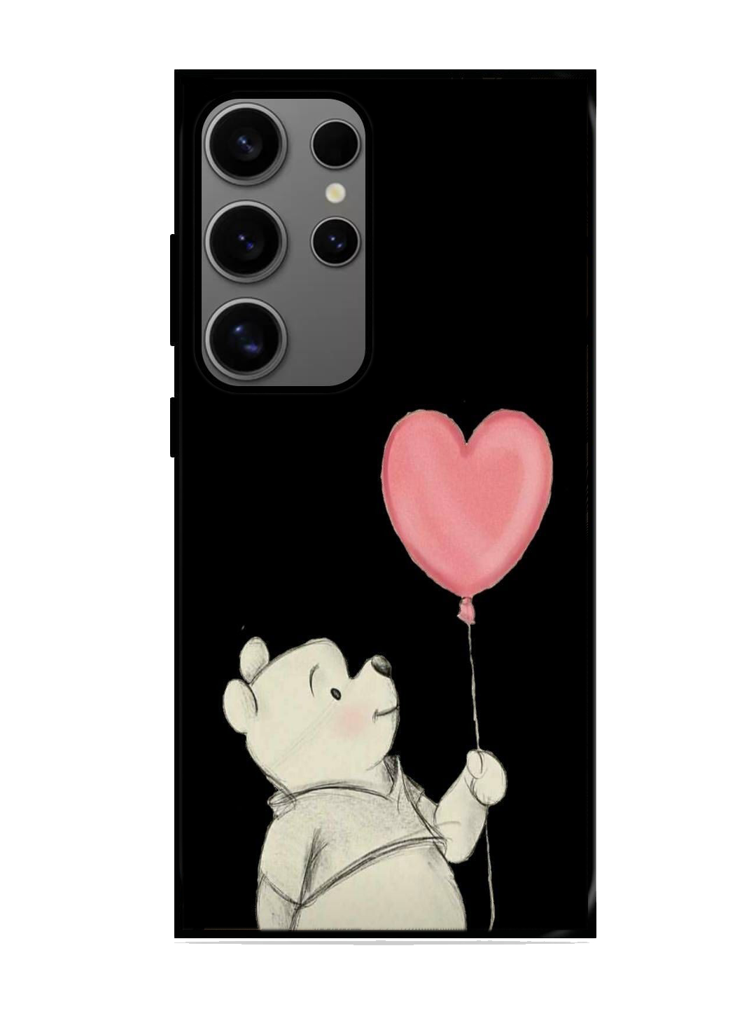 Heart Print Glass Case for Samsung S24 Ultra (A27)