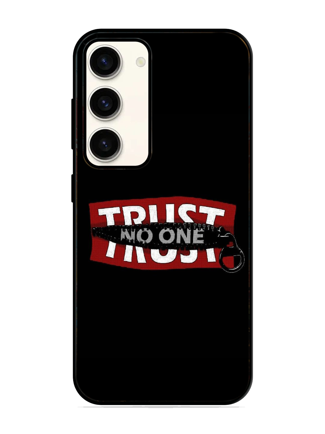 Trust No One Print Glass Case for Samsung S23 (a2)