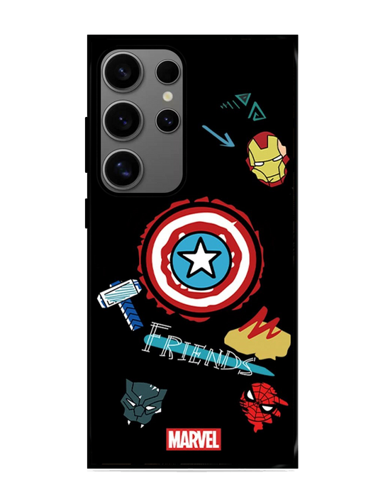 Marvel Print Glass Case for Samsung S24 Ultra (A30)