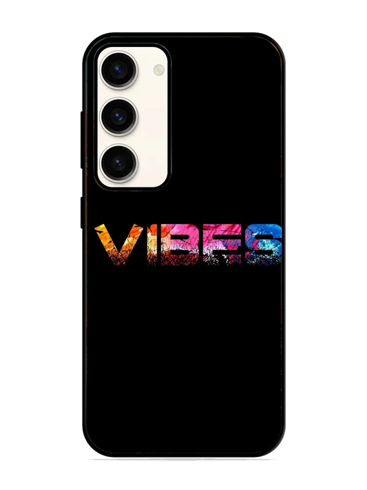 Vibes Print Glass Case for Samsung S23 (a33)