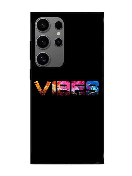 Vibes Print Glass Case for Samsung S24 Ultra (A33)