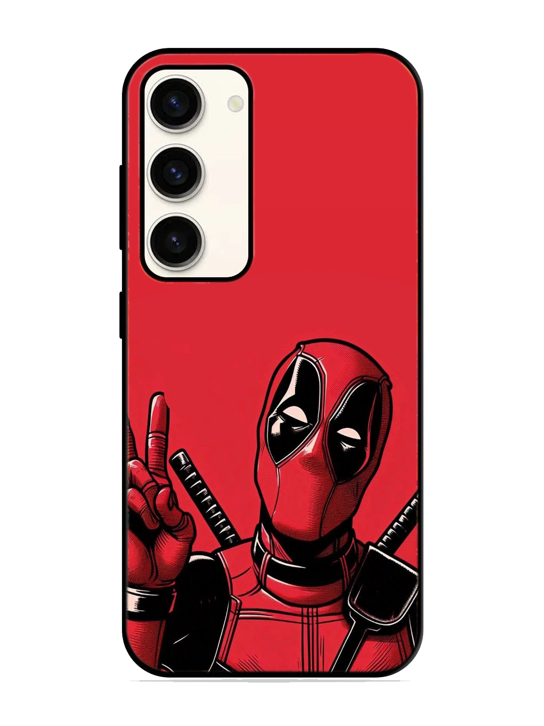 Deadpool Print Glass Case for Samsung S23 (a34)