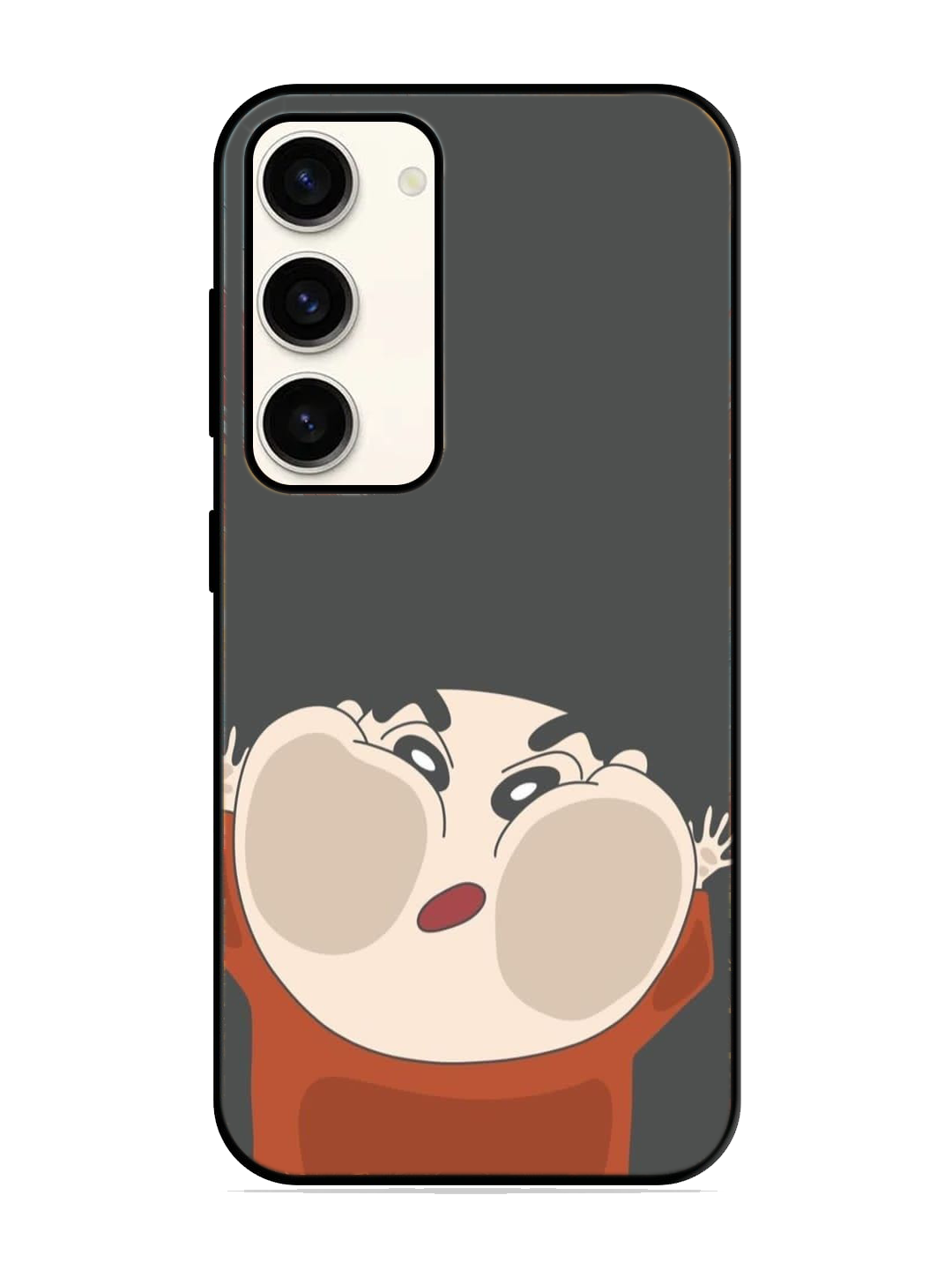 Shin Chan Print Glass Case for Samsung S23 (a35)