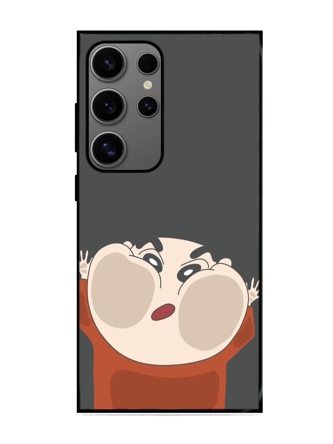 Shin chan Print Glass Case for Samsung S24 Ultra (A35)