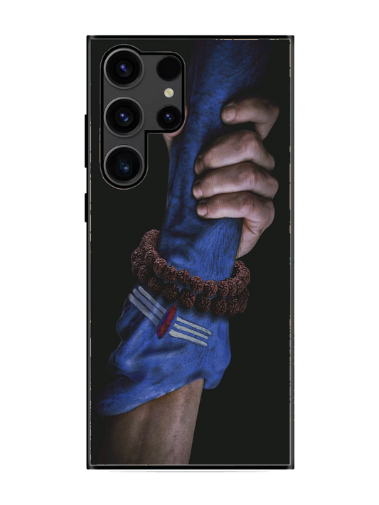Mahadev Print Premium Glass Case for Samsung S23 Ultra (a36)