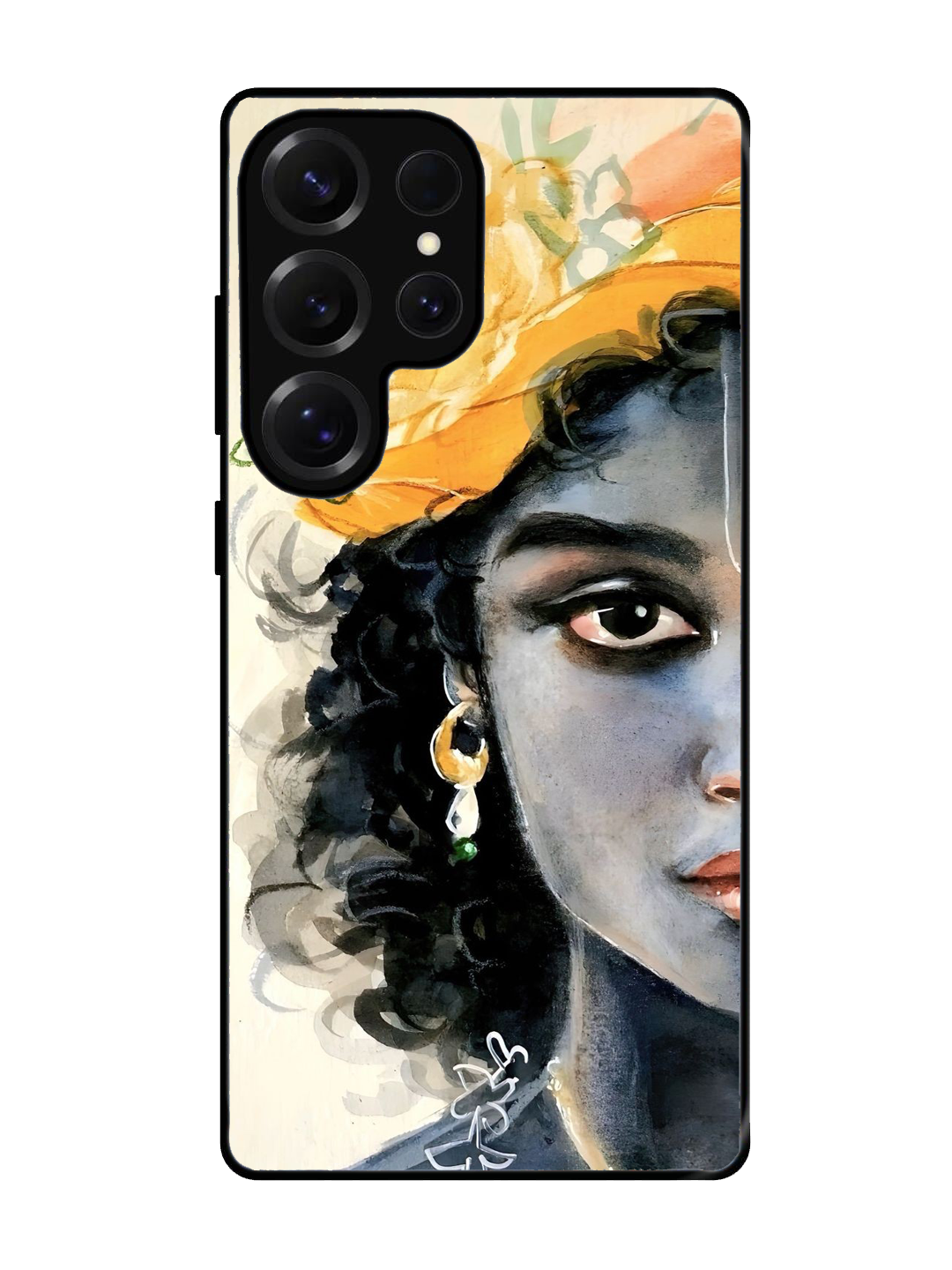 Lord Krishna Glass Case for Samsung S25 Ultra (A38)