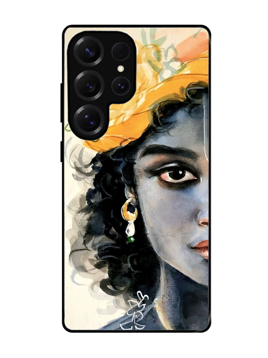 Lord Krishna Glass Case for Samsung S25 Ultra (A38)