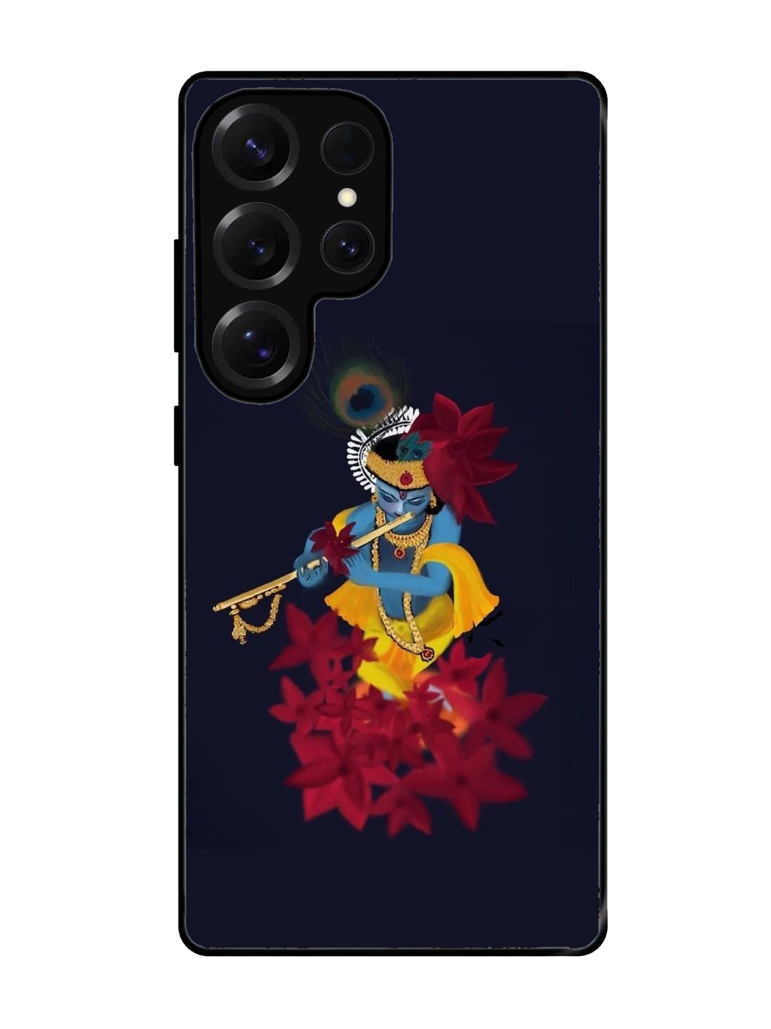 Lord Krishna Glass Case for Samsung S25 Ultra (A39)