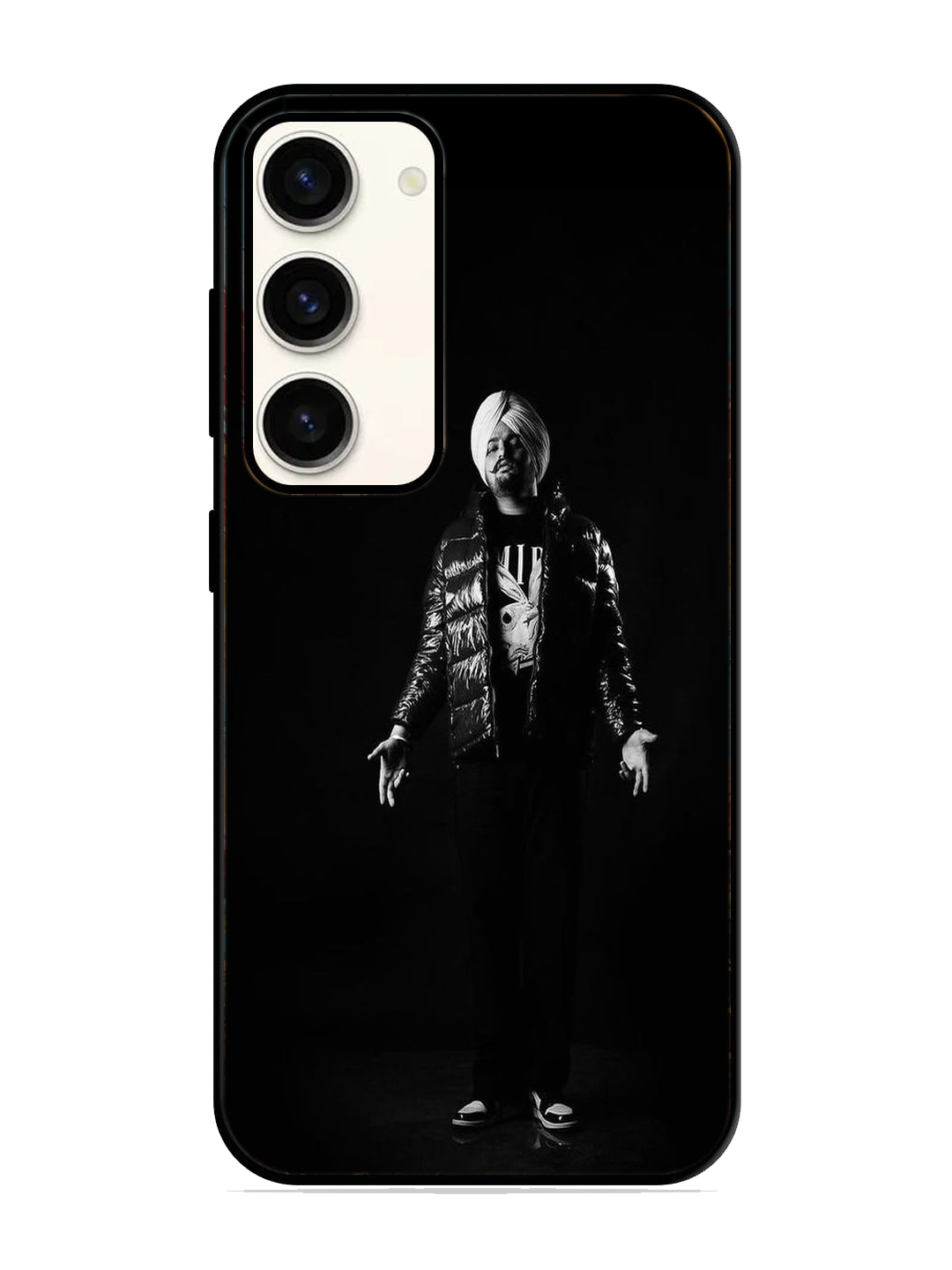 Sidhu Moosewala Print Glass Case for Samsung S23 (a3)
