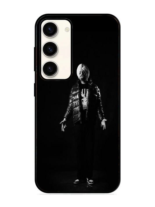 Sidhu Moosewala Print Glass Case for Samsung S23 (a3)