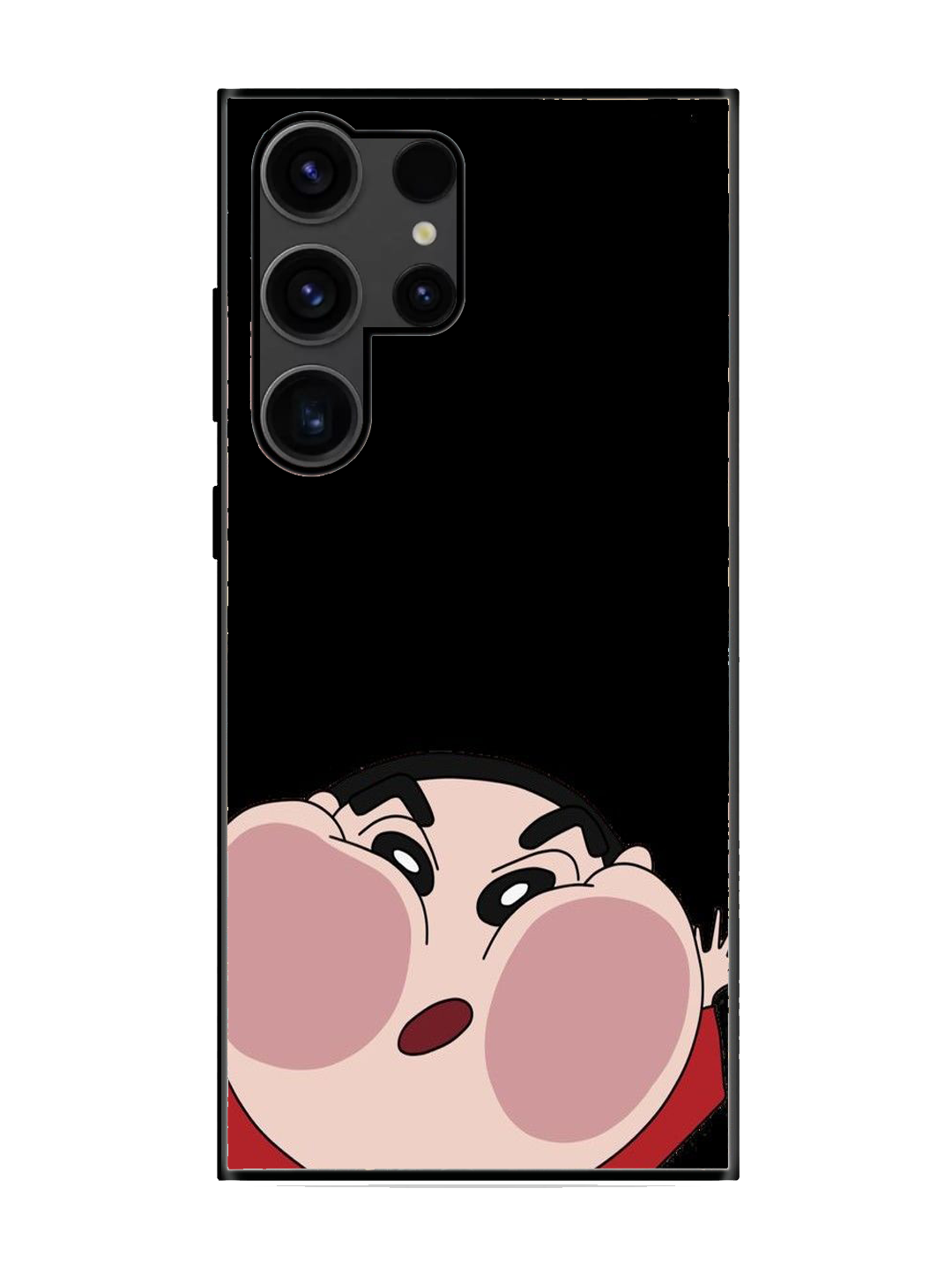 Shinchan Print Glass Case for Samsung S23 Ultra (a41)