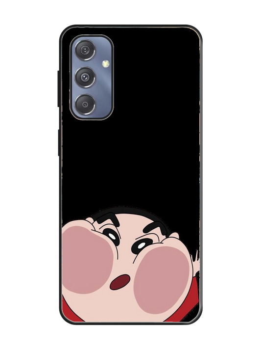 Shinchan Print Glass Case for Samsung S23 Fe (a41)