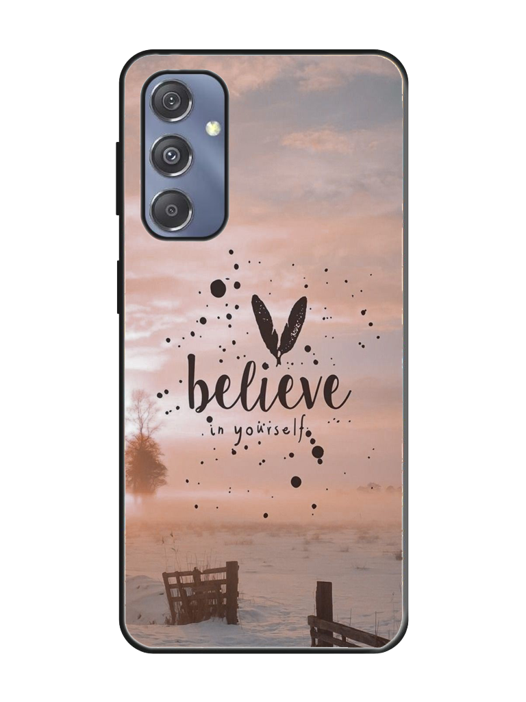 Believe Print Glass Case for Samsung S23 Fe (a45)