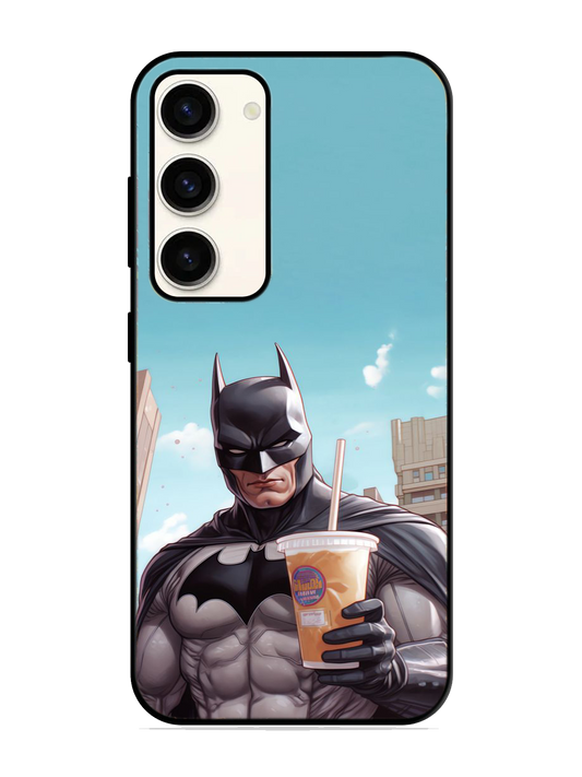 Batman Print Glass Case for Samsung S23 (a46)