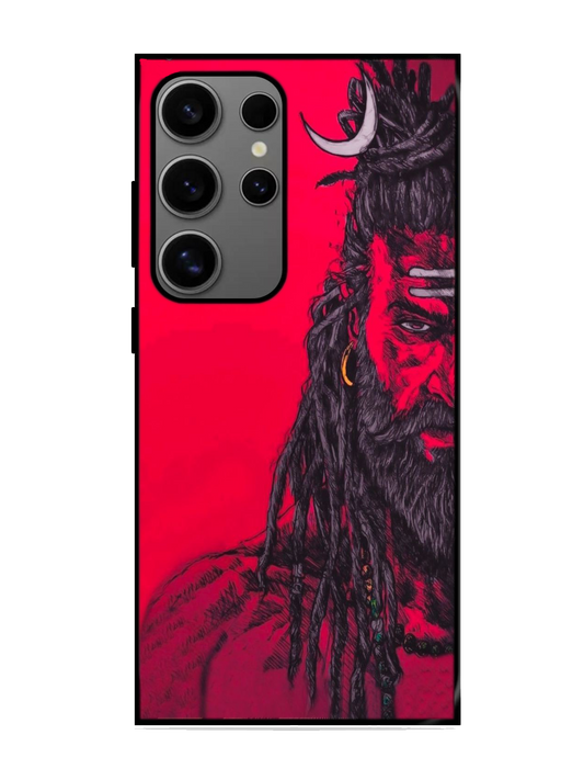 Lord Shiva Print Glass Case for Samsung S24 Ultra (A47)