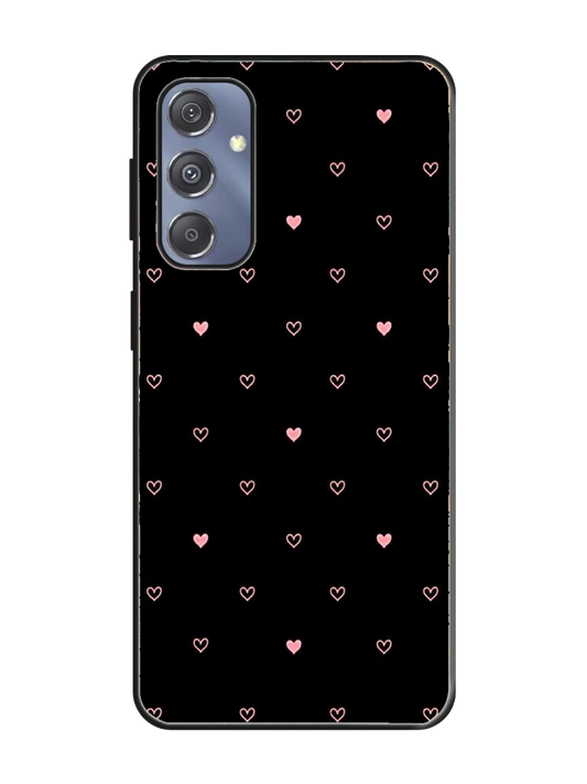 Heart Print Glass Case for Samsung S23 Fe (a4)