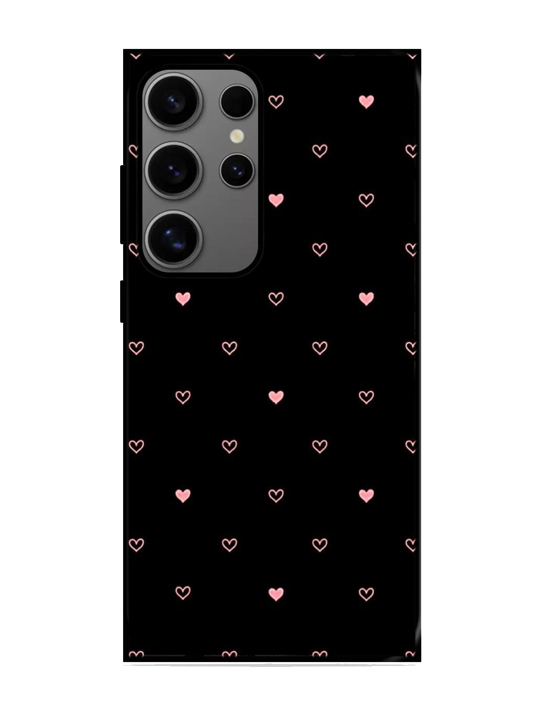 Heart Print Glass Case for Samsung S24 Ultra (A4)