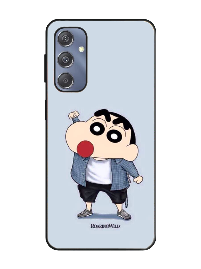 Shinchan Print Glass Case for Samsung S23 Fe (a59)