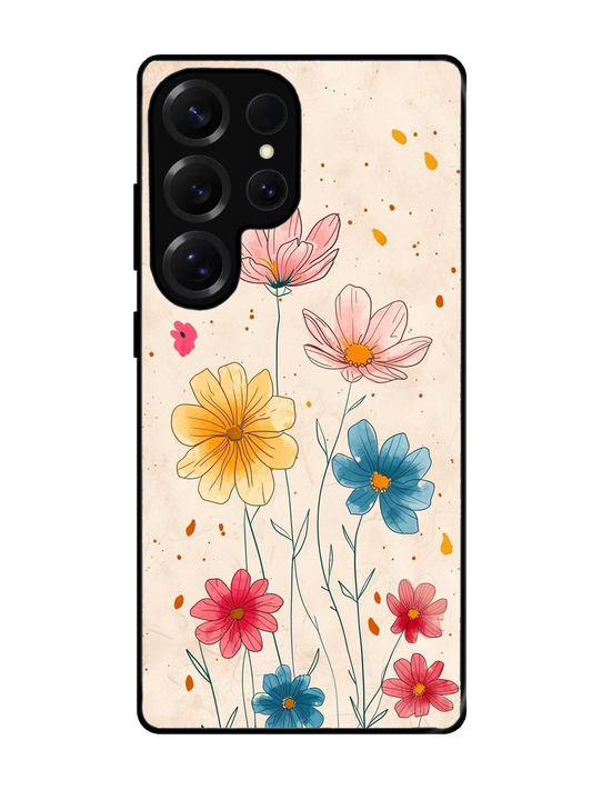 Flower Glass Case for Samsung S25 Ultra (A61)