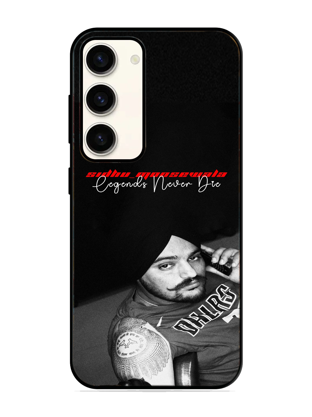 Sidhu Moosewala Print Glass Case for Samsung S23 (a78)