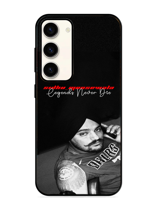Sidhu Moosewala Print Glass Case for Samsung S23 (a78)