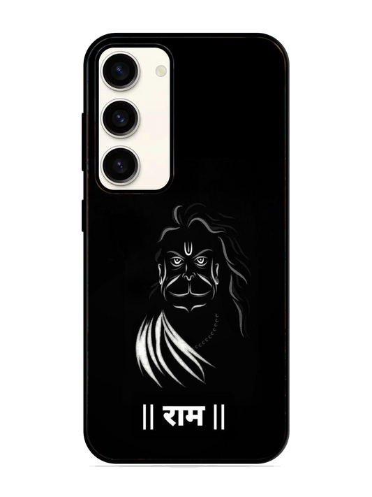 Lord Hanuman Print Glass Case for Samsung S23 (a85)