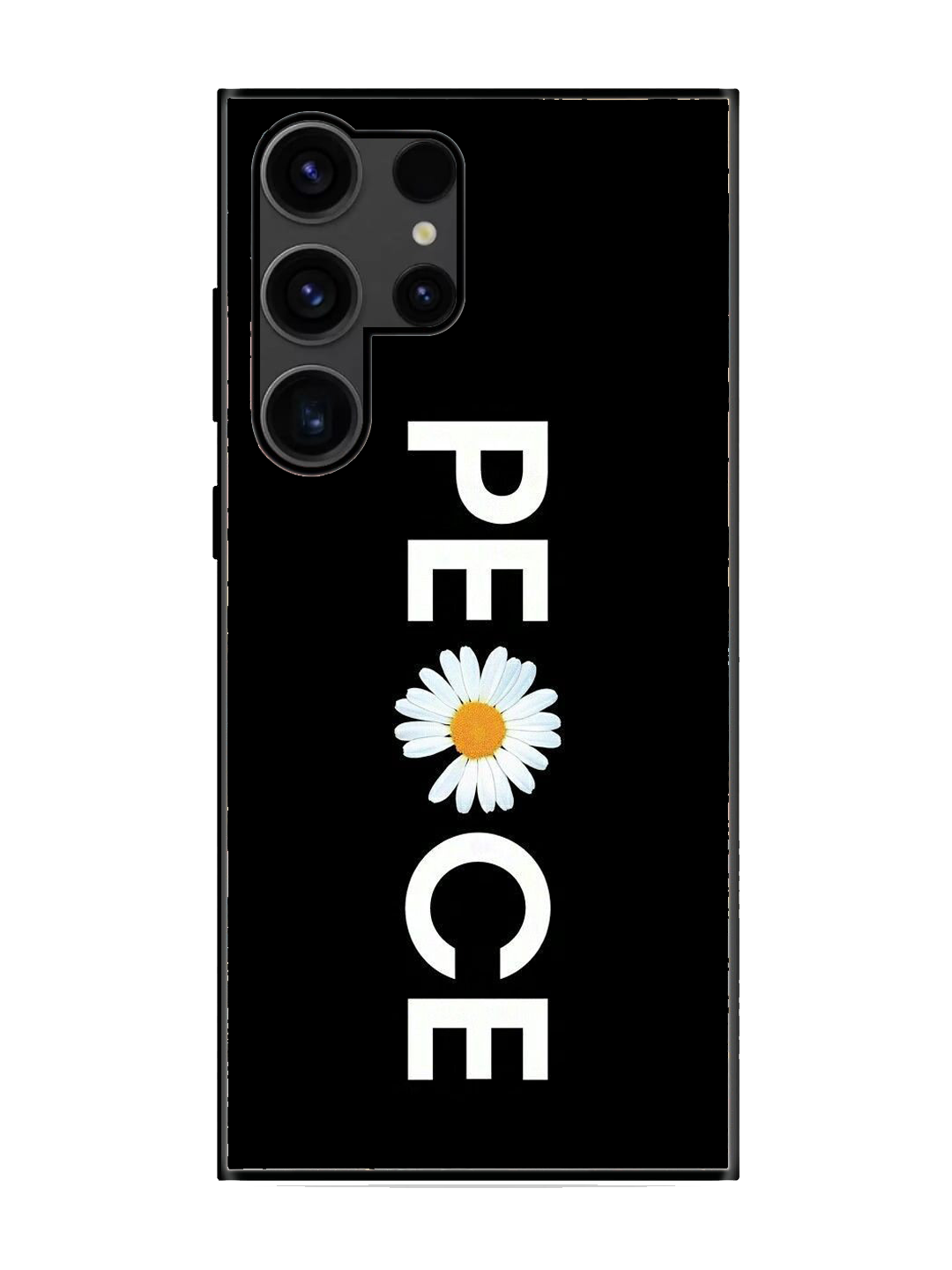 Peace Print Premium Glass Case for Samsung S23 Ultra (a9)