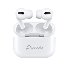 Pebble Echo Buds with One Year Warranty.